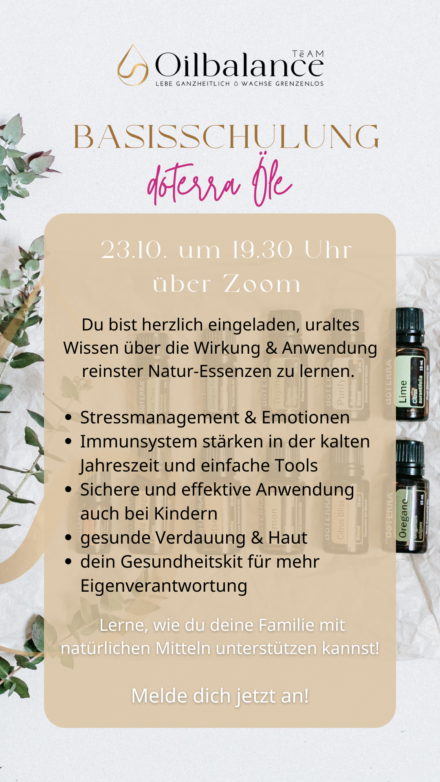 doTERRA Basisschulung online